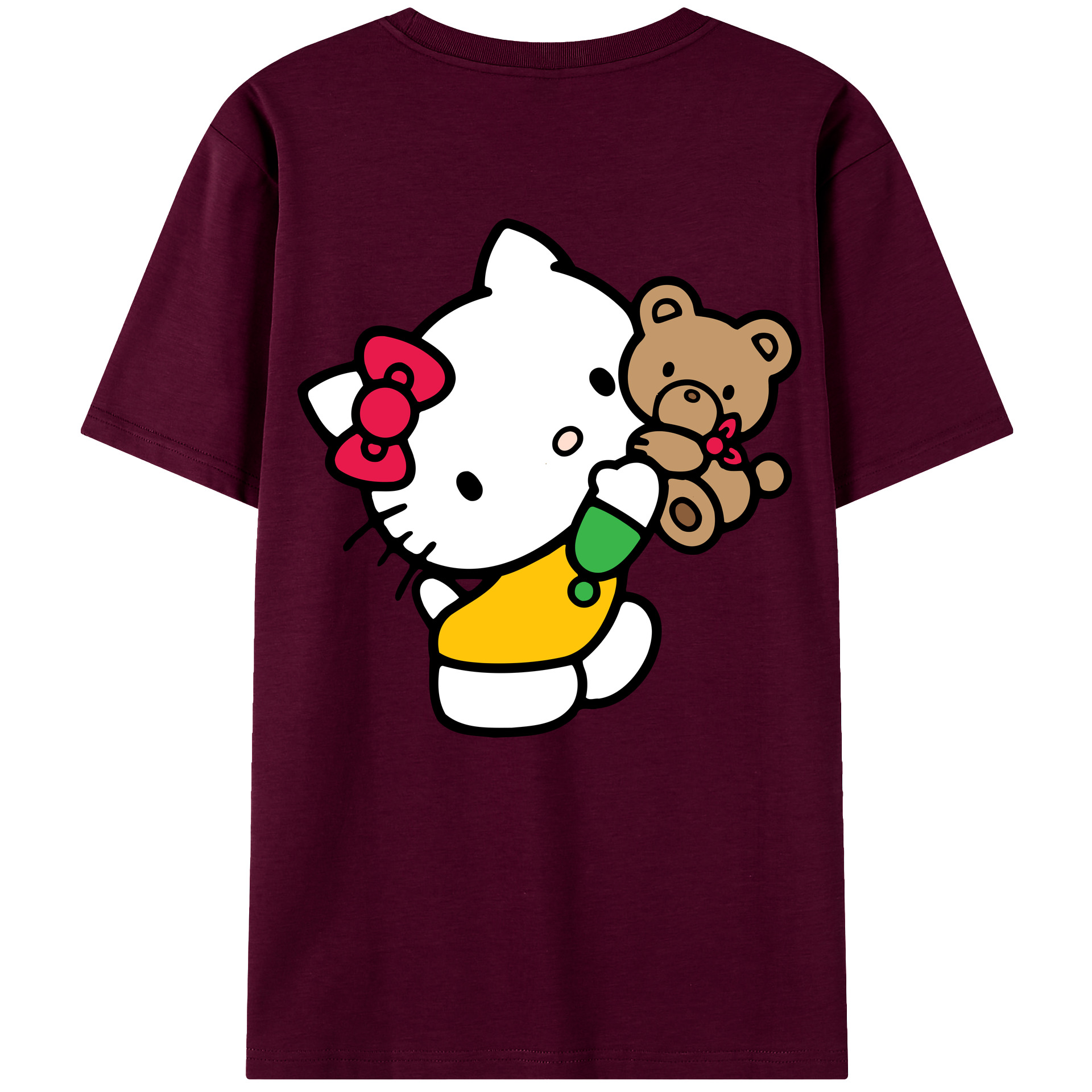 （画像用） Hello Kitty ハローキティ レディース半袖Tシャツ(バックプリント)